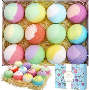 12 count bath bombs gift box